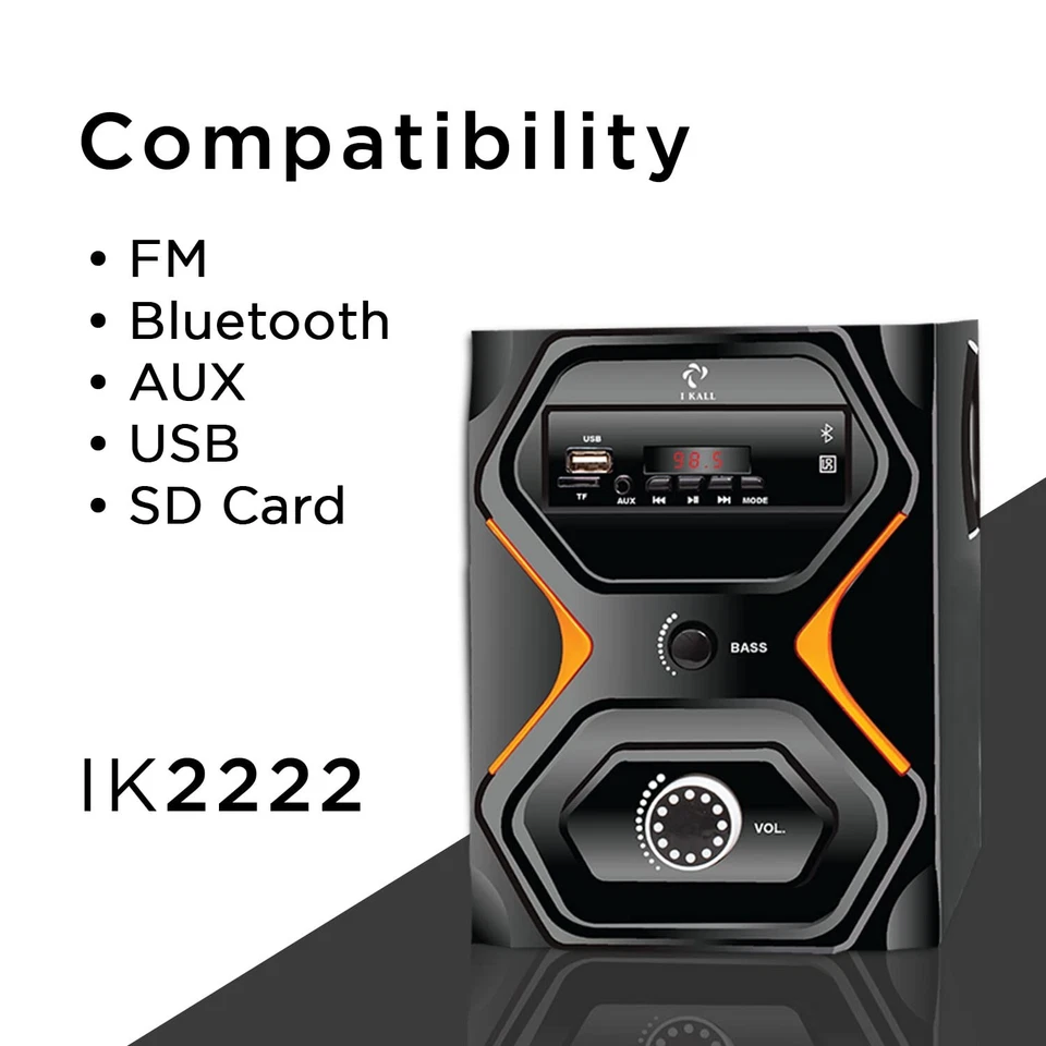 I KALL IK2222 Bluetooth Home Theater with Bluetooth, Aux, USB & FM Connectivity - Image 4 of 4