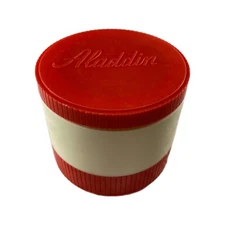 Vintage Aladdin Model #7000 Red Insulated Thermo Jar Freezer Lid USA