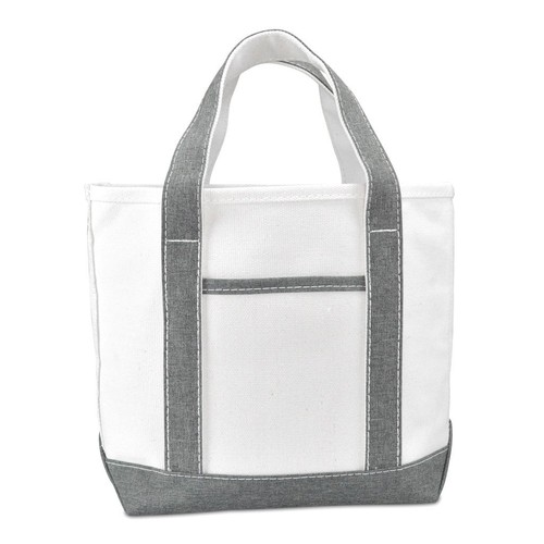 DALIX 14" Mini Small Cotton Canvas Party Favor Wedding Gift Tote Bag - Picture 2 of 5