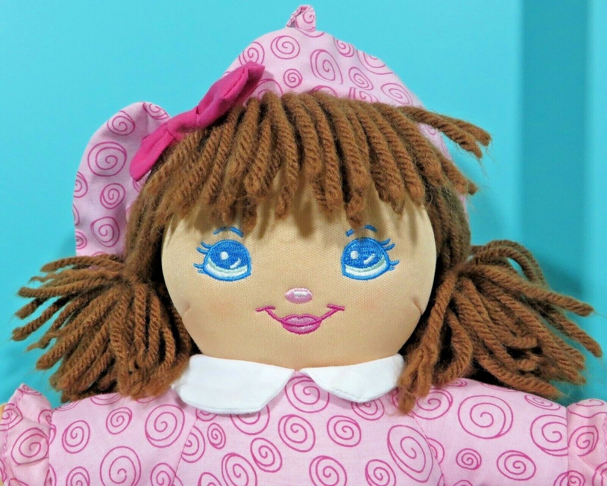 90’s Dolly Mine / ファンシー Dolly Mine 1987 Soft Nylon Purple Cloth Doll Stuffed Pink