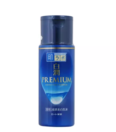 Rohto Hada Labo SHIROJYUN Premium aufhellende Milchlotion 140 ml aus Japan
