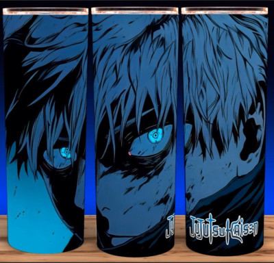 Jujutsu Kaisen Satoru Gojo Blue Eyes Anime Manga Cup Mug Tumbler