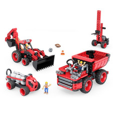 HEXBUG VEX ROBOTICS CONSTRUCTION VEHICLE 3 PACK, RED DISTRESSED PKG