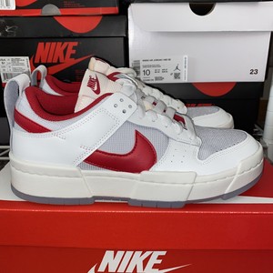 nike dunk low disrupt white red