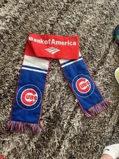 Chicago Cubs Baseball Winter Scarf Classic Colors Go CUBS Go Stay Warm ITs ON w@