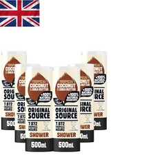 Ethical Luxury: Coconut & Shea Butter Shower Gel 6 x 500ml, Natural Fragrance 5.81 per litre