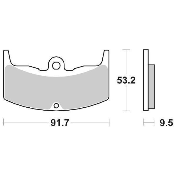 Set BeläGe Bremse SBS 571HF Honda 400 VF F 83/86-image