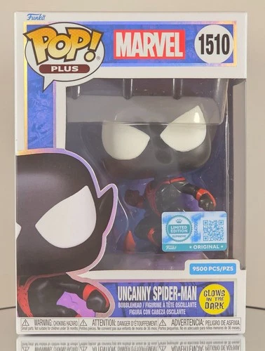 Funko Pop! Uncanny Spider-Man #1510 GITD Hot Topic Exclusive LE 9500 & Protector