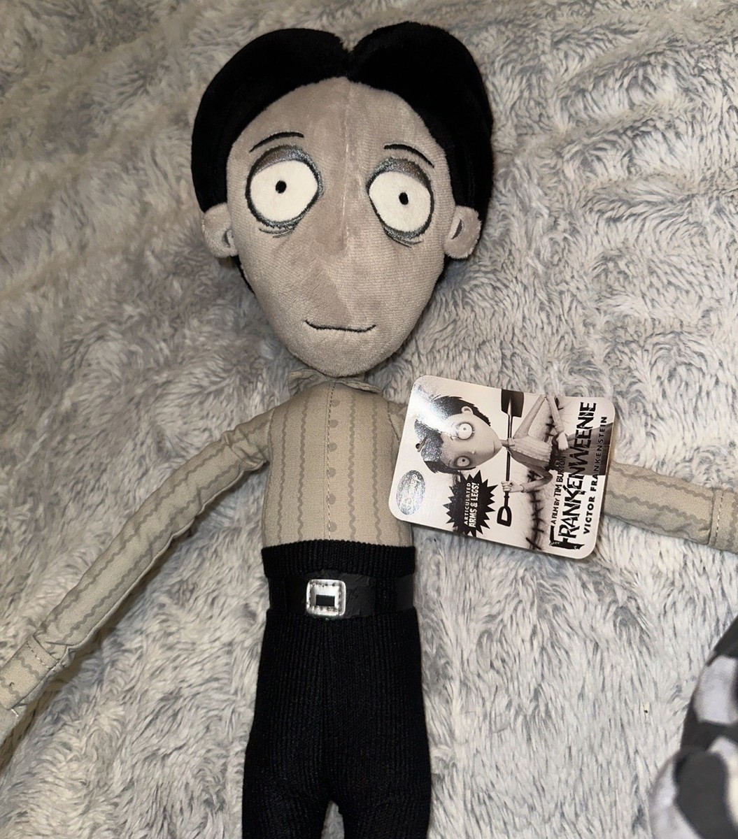 Disney Frankenweenie Victor and Edgar E Gore Plush Black & Gray