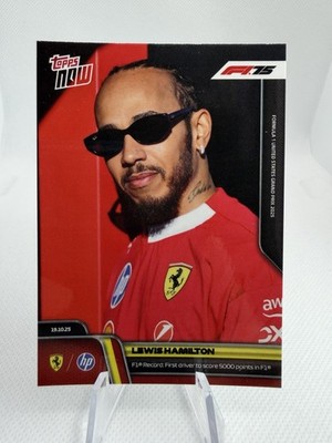 Lewis Hamilton F1 Record 5000 Points 2025 Formula 1 Topps NOW Card # 70