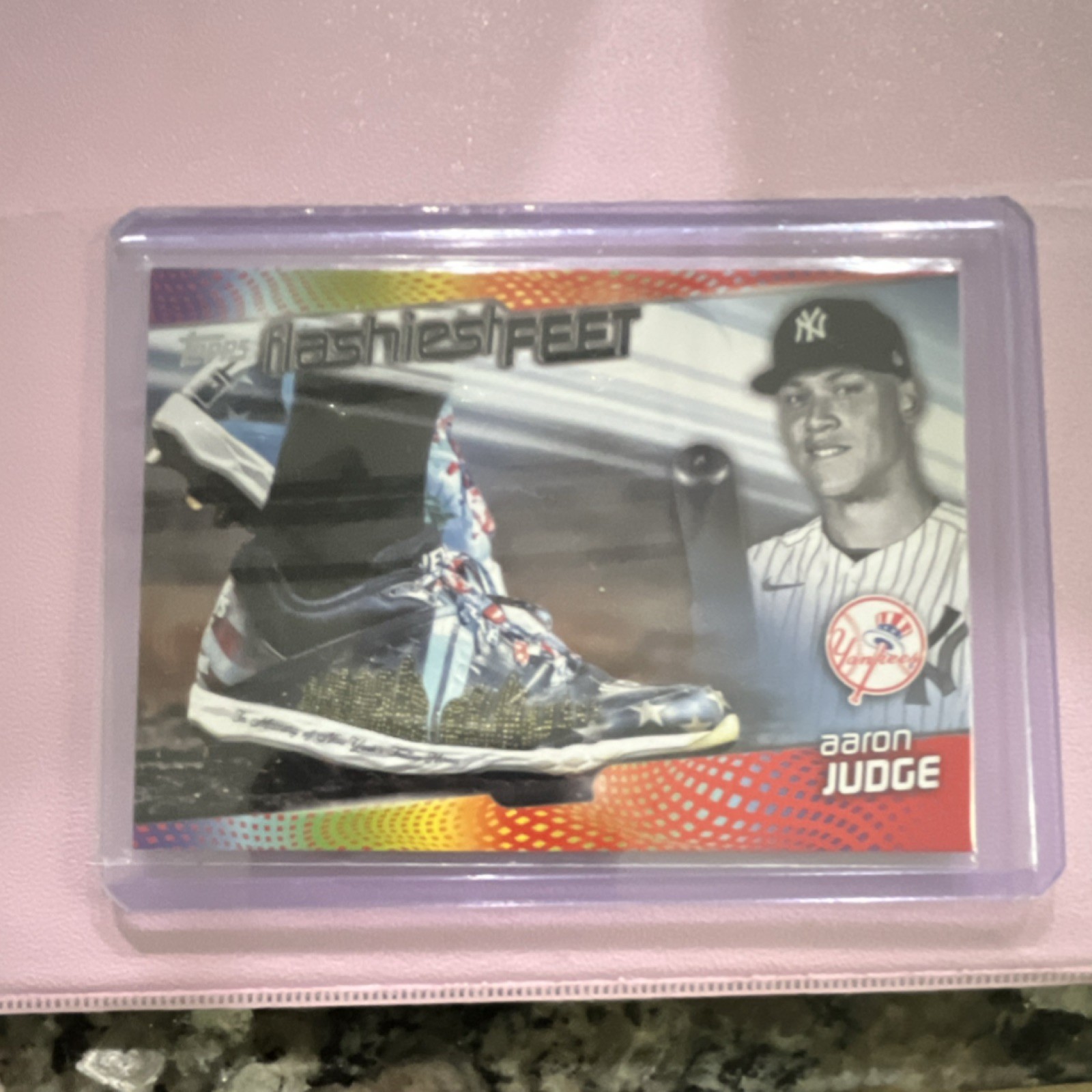 Topps 2022 Series 1 Aaron Judge Flashiest Feet #FF-11 New York Yankees MLB Card