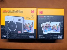 Kodak Mini Shot 3 Retro 4PASS 2-in-1 Instant Camera and Photo Printer +30 Sheets