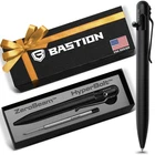Bolt Action Pen Black Stainless Steel Tactical EDC Bastion Mens Gift Free Ship