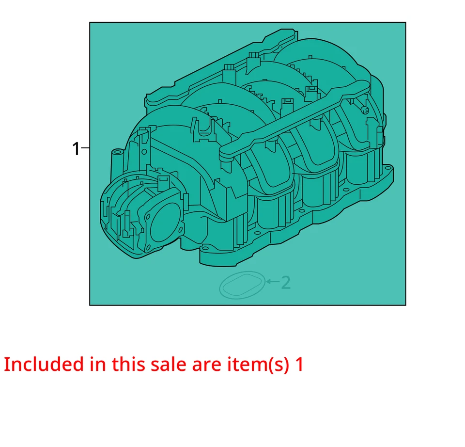 Colector de admisión 16-24 Infiniti QX80 5,6 L 99 k OEM LKQ Foto 4 de 4