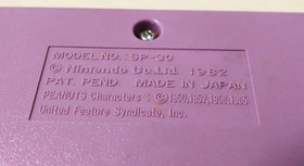 Nintendo Game and Watch Snoopy Tennis SP-30 1982 Tested Working Used From Japan