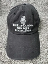 The Ritz Carlton Hat Cap Strapback OS Black Adjustable New York Central Park