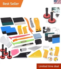Pro Vinyl Wraps Applicator Tool Kit Window Tint Film Car Wrapping Tools Inclu...