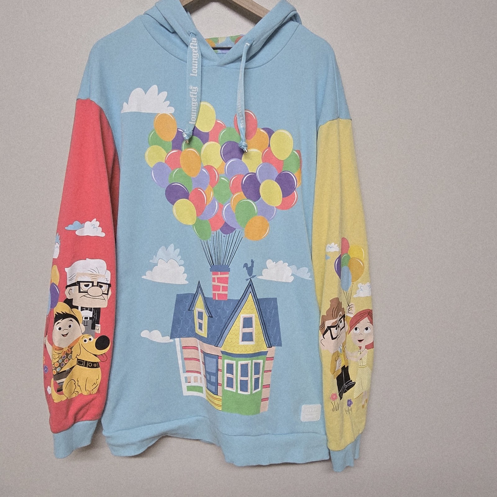 Loungefly x Disney Pixar Up Movie Hoodie 15th Anniversary Unisex Graphic Sz XL