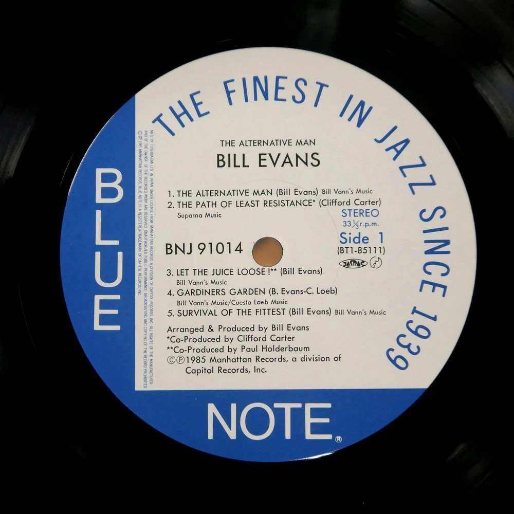BILL EVANS ALTERNATIVE MAN BLUE NOTE BNJ91014 1LP