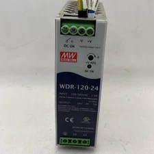 Mean Well WDR-120-24 Power Supply Input 200-500V 1.4A Output 24V 5A