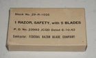 1942 WW2 US Military Simplex Razor Kit In Original Case & Box ~ Looks Unused