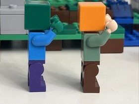 Lego (21123) Minecraft - The Iron Golem Alex Zombie