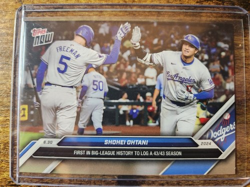 2024 Topps Now Shohei Ohtani First MLB 43/43 Season #616 Los Angeles Dodgers