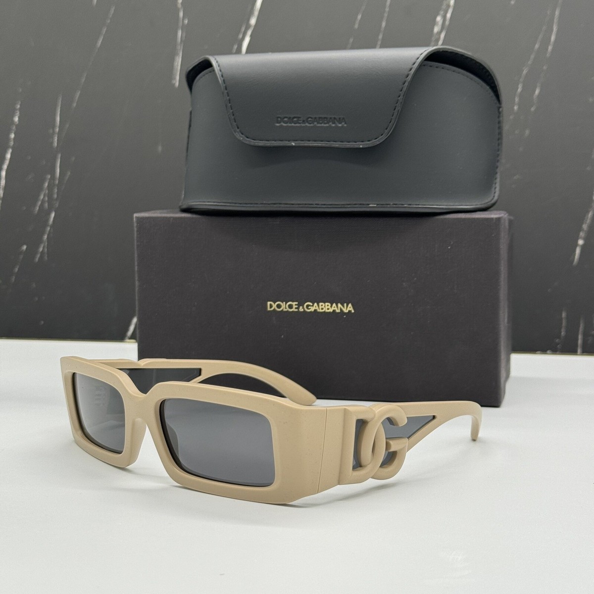 NEW DG6197 3292/87 DOLCE&GABBANA BEIGE GREY DG6197 329287 UNISEX SUNGLASSES NEW DOLCE&GABBANA DG6197 3292/87 BEIGE WOMEN SUNGLASSES  main image 3