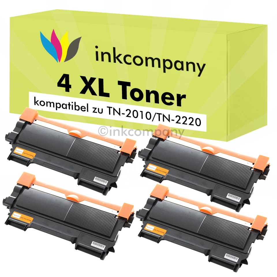 4 Toner kompatibel zu Brother DCP-7055w 7057 HL-2130 2132e 2135w FAX 2840 2845 2