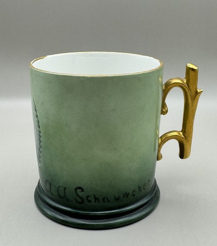 J.P. L. France Porcelain Coffee Cup, Hand-Painted Portrait - Picture 5 of 6