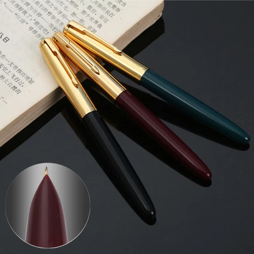 HERO PENS Classic 616 Fountain Pen Gold Cap Vintage Hooded Nib Fine Gift Coveted