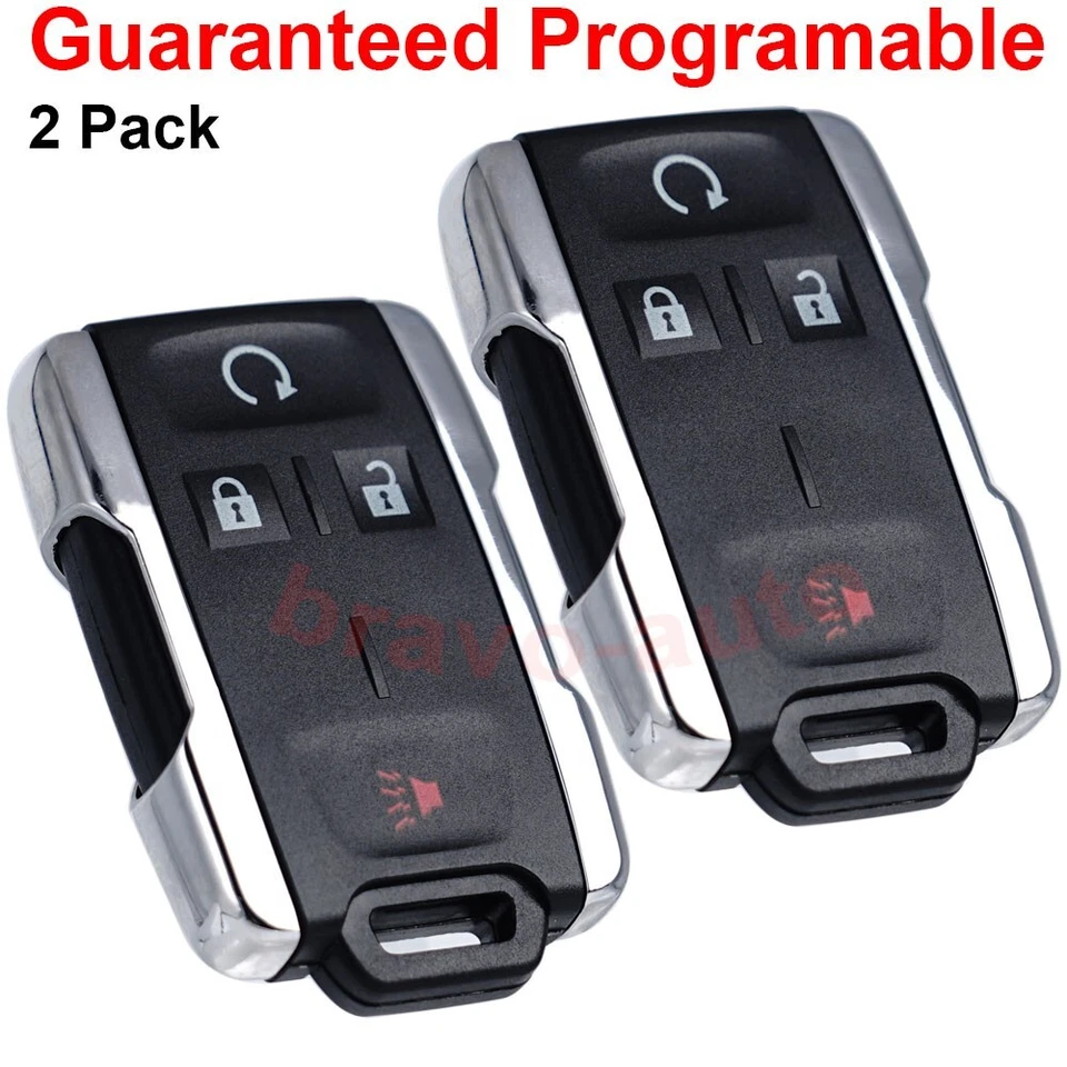 2 para 2014 2015 2016 2017 2018 2019 GMC Sierra 1500 2500HD 3500HD mando a distancia llavero Foto 3 de 4