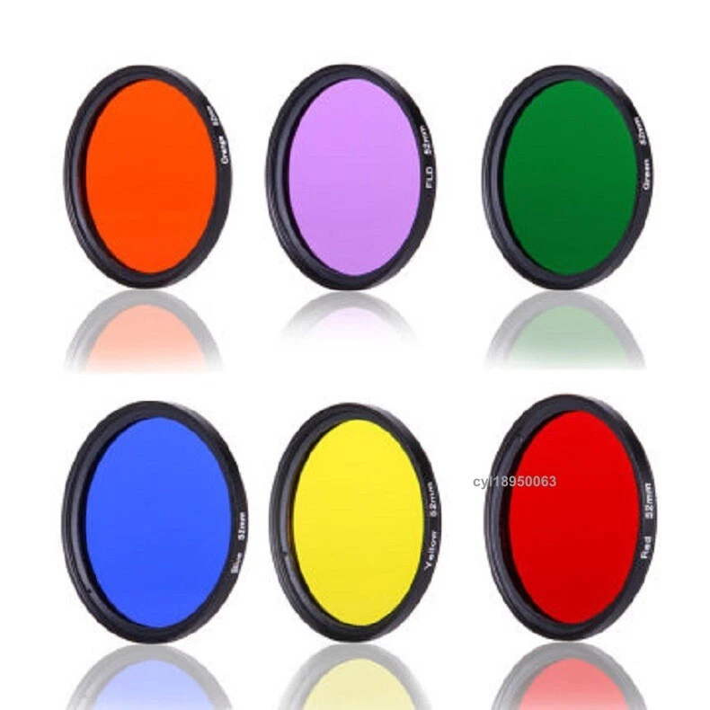 Full Color Filter 37 40.5 43 46 49 52 77mm for Nikon Canon DSLR Camera Lenses - Image 4 of 4