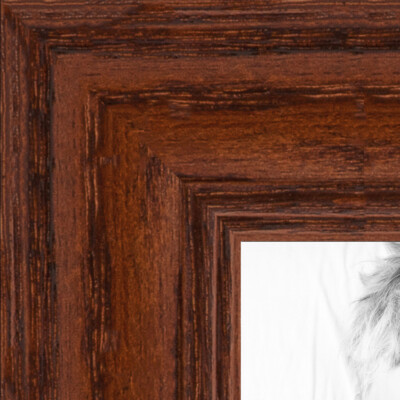 ArtToFrames 1.25'' Custom Poster Frame Brown Walnut Stain on Oak Wood 4086 Large