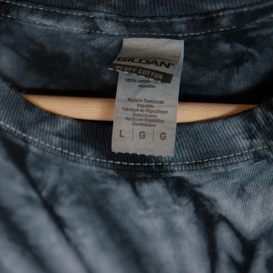 Camiseta manga corta DC Comics para hombre L azul/gris tie dye emblema de Superman gráfico Foto 3 de 3