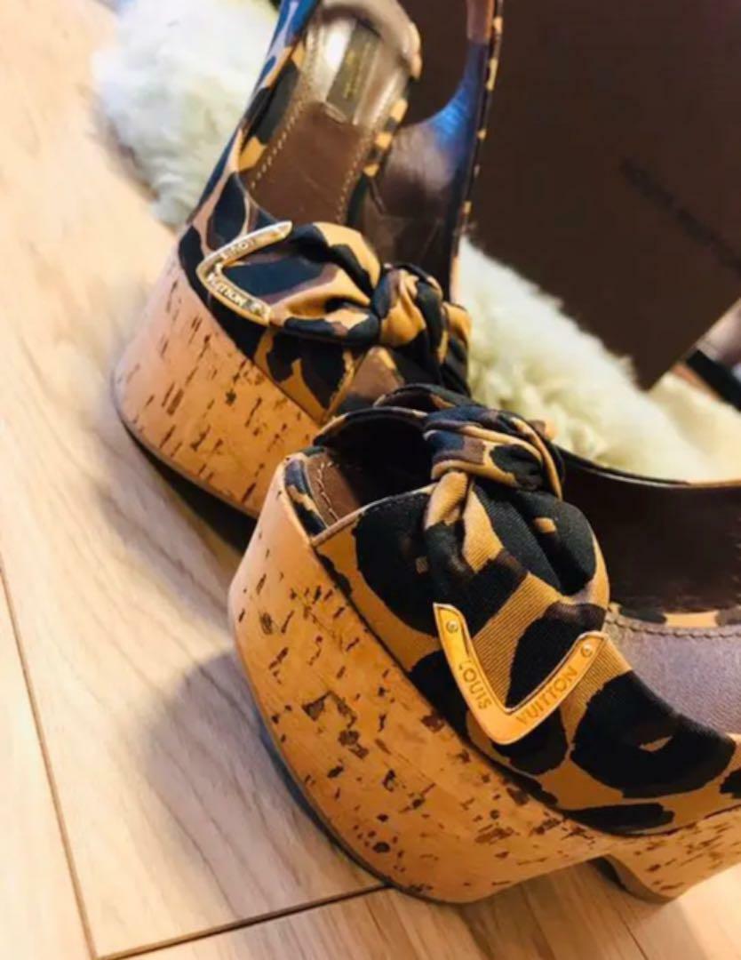 RIOKA　LOUIS VUITTON ミュール Louis Vuitton Denim Logo Kitten Heels – Treasures of NYC