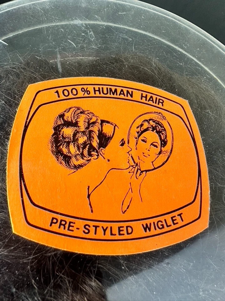 LOTE DE 2 PELUCAS DE COLECCIÓN Mid Century para mujeres 100 % cabello humano peluca retro belleza utilería de película Foto 3 de 4