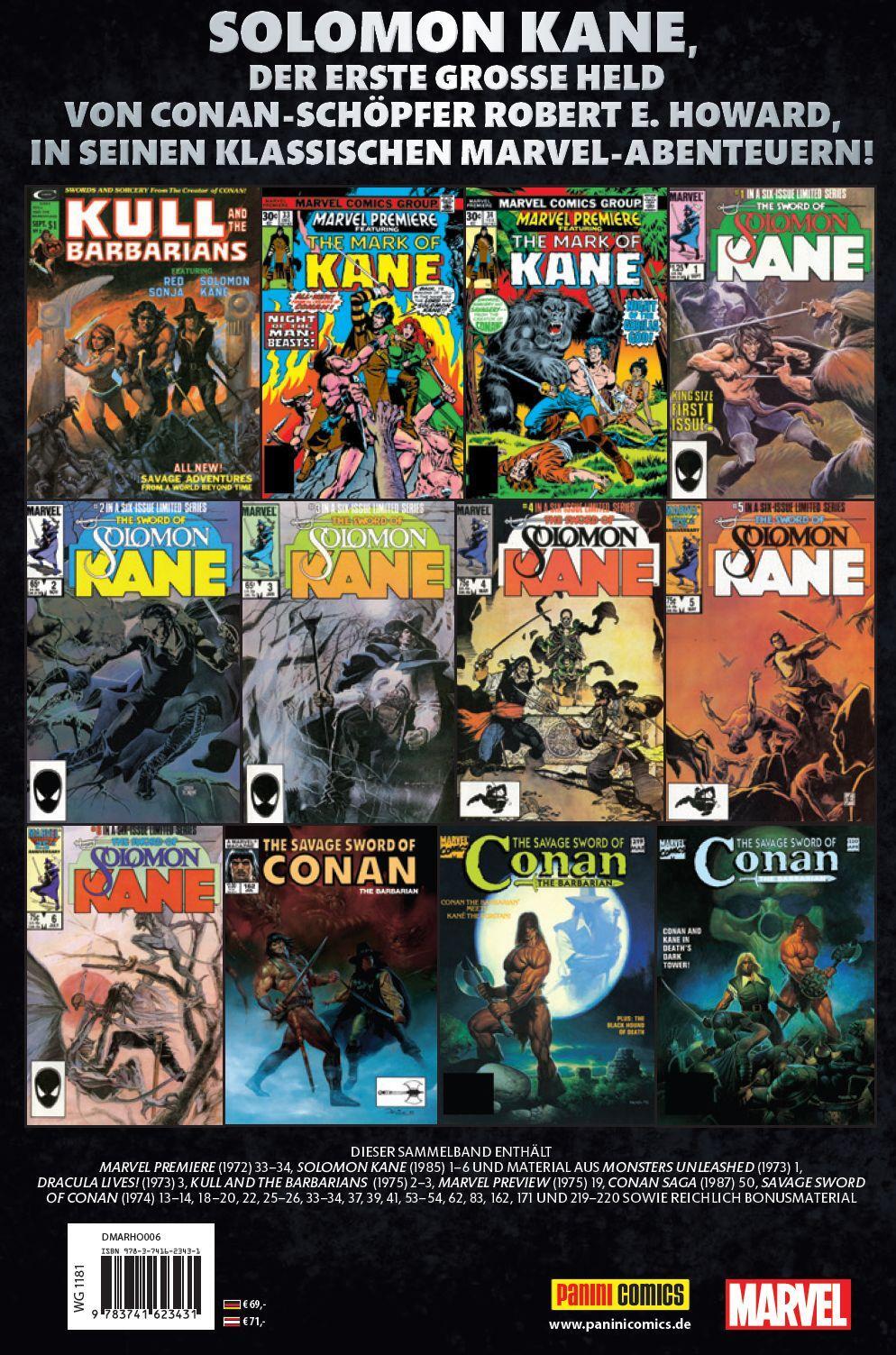 Thumbnail - Solomon Kane: Classic Collection - Ralph Macchio - 9783741623431