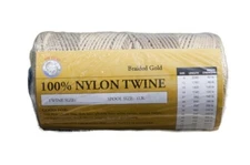Lee Fisher Gold Braided Nylon Twine (1-Pound) ~ Choose Size ~ FREE Shipping