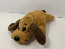 Rhode Island Novelty plush brown dog flat lying down