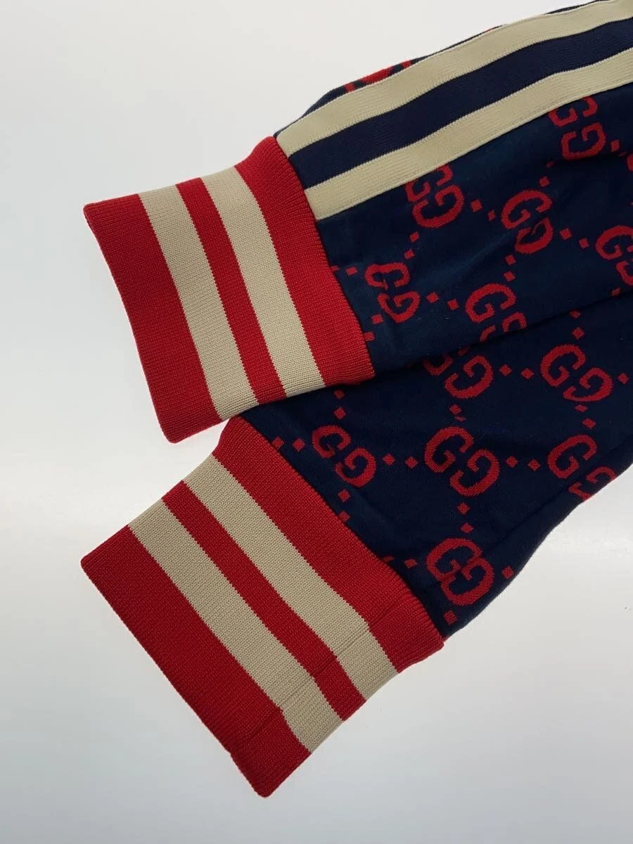 GUCCI 496919 X9L13 Altro Track Jacket GG Jacquard S Cotone Navy