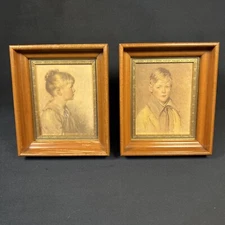 PV09079 Vintage C&A Richards Boston PETER & CHARLOTTE - Great Frames - 2pcs