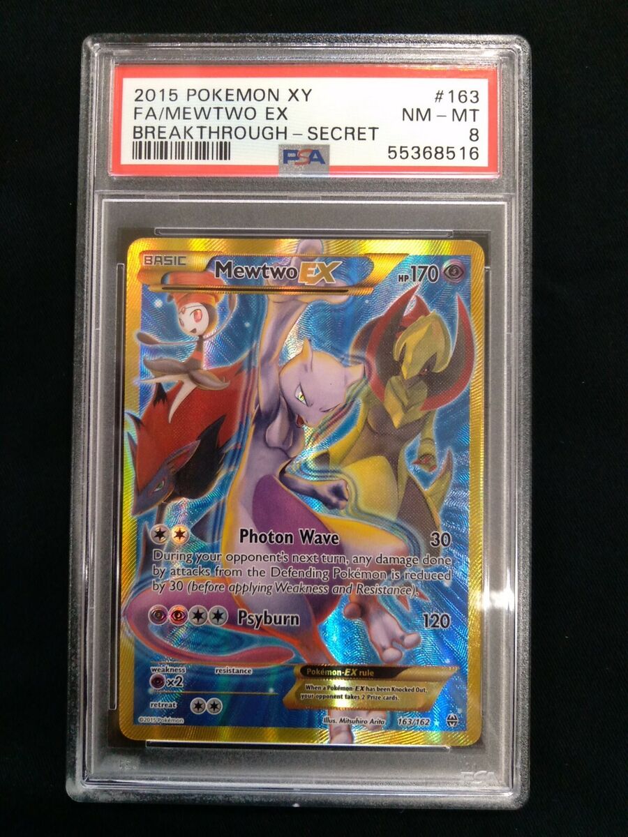 Graded PSA 8 2015 Pokemon XY Full Art MEWTWO EX #163 Graded PSA 8 2015 Pokemon XY Full Art MEWTWO EX #163