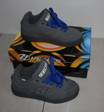 HEELYS Roller Skate Shoes Colorful Laces 100063 Triple Charcoal Gray Boys 3