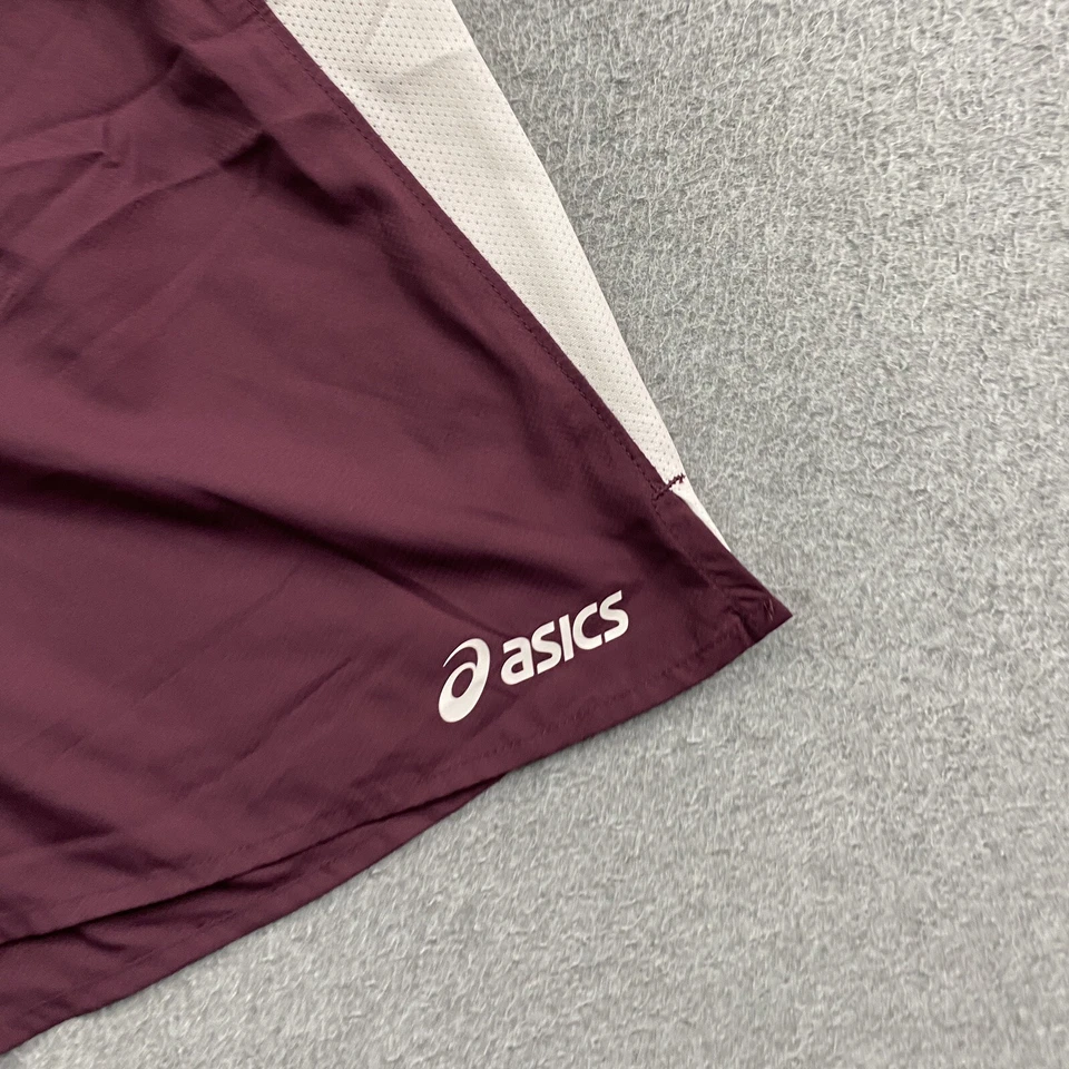 NWT Asics Wicked Shorts Women Large Lined Burgundy Volleyball Run MADE IN USA - Image 4 of 4