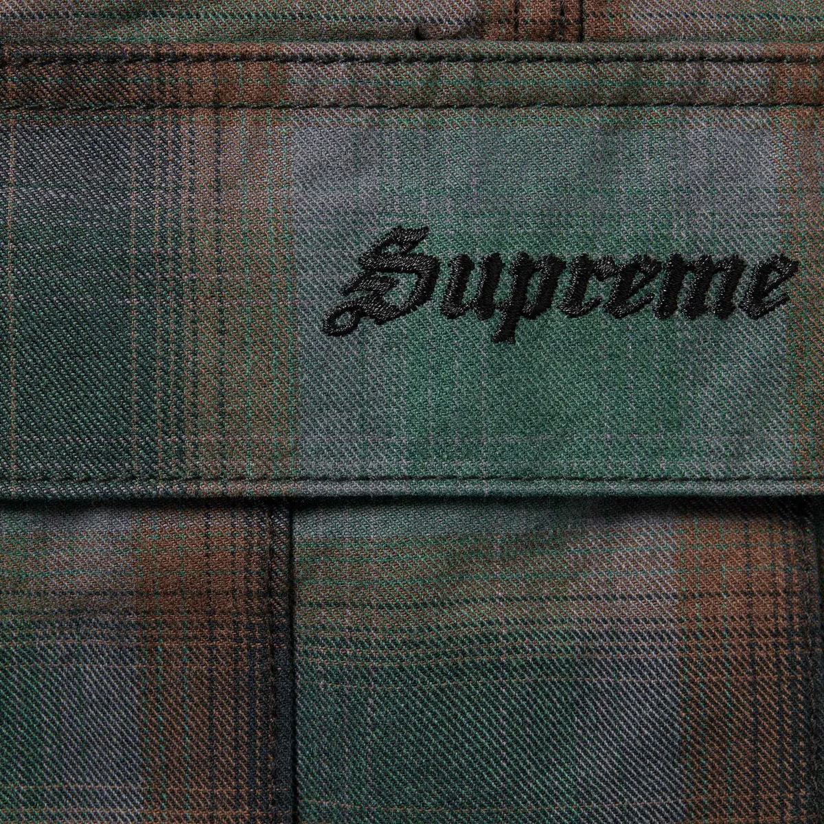 Supreme Shadow Plaid Cargo Short Navy Green Pink 3colors