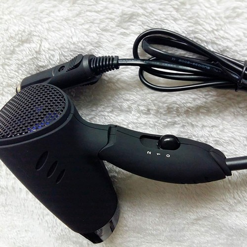 12V Kompakt Faltbar Reise Festival Camping Tragbar Im Auto Haartrockner - Schwarz - Bild 5 von 8