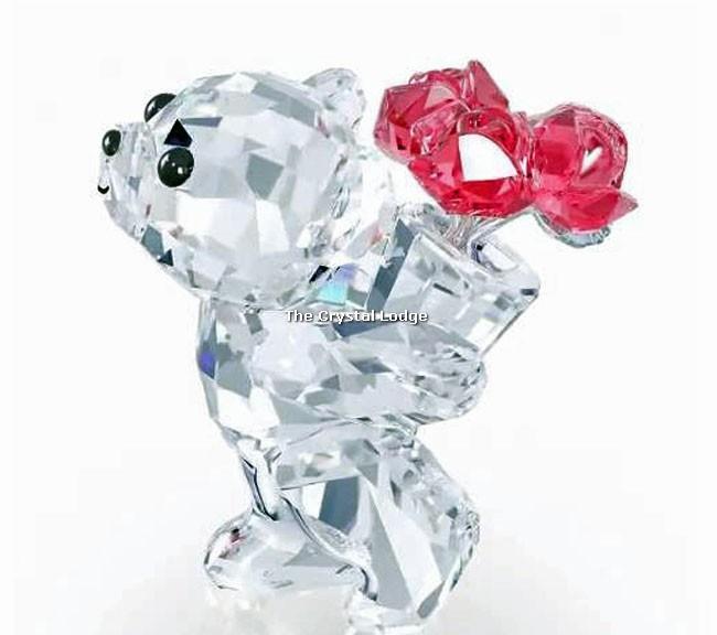 SWAROVSKI✨️kris bear-say it with roses 置物 SWAROVSKI CRYSTAL KRIS BEAR SAY IT WITH ROSES 5063324 MINT