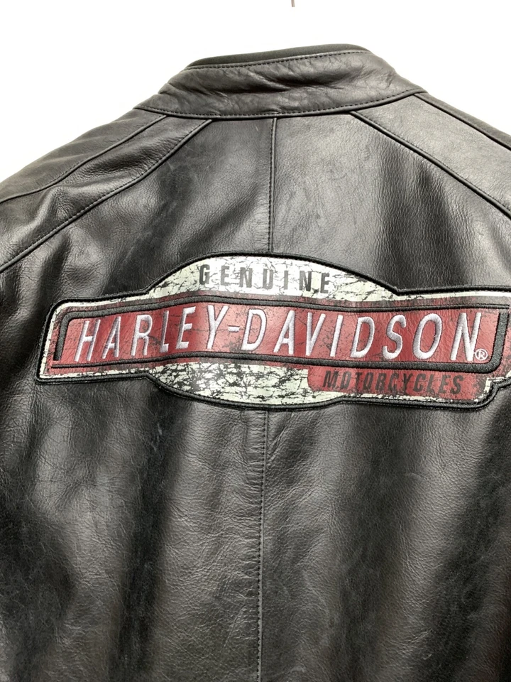 HARLEY DAVIDSON LEDERJACKE "CRUISER PERFORATED" Gr. L 97183-13EM (geändert) - Image 2 of 4