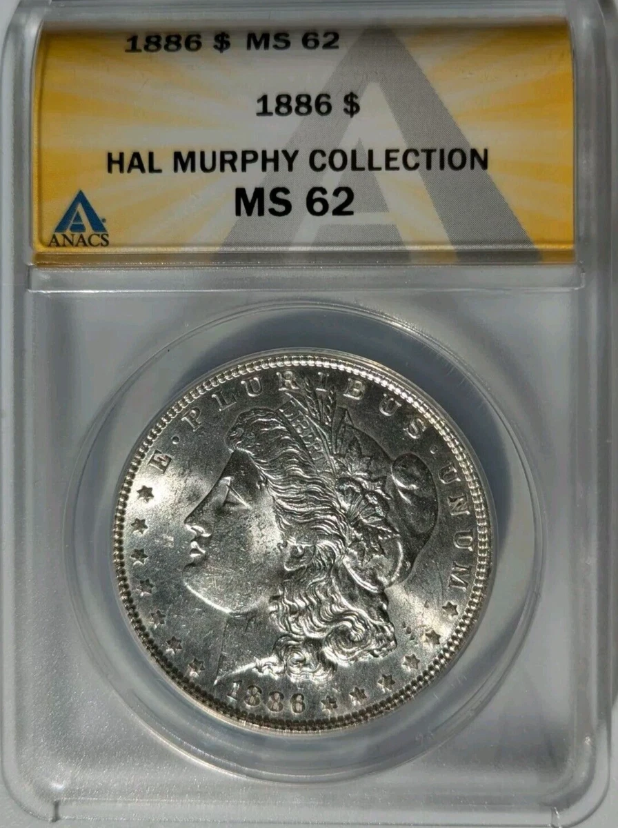 1886 Morgan Silver Dollar MS62モルガンダラー118 MS 62 Graded 1886 Year Morgan US Dollars (1878-1921) for sale | eBay